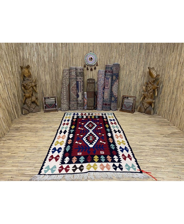 Handmade Turkish Kayseri Acrylic Original Kilim – FREE SHIPPING..!